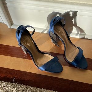 Schutz heels, size 10m, and rhinestone heel.